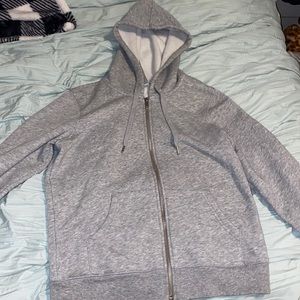 Grey Zip Up Hoodie